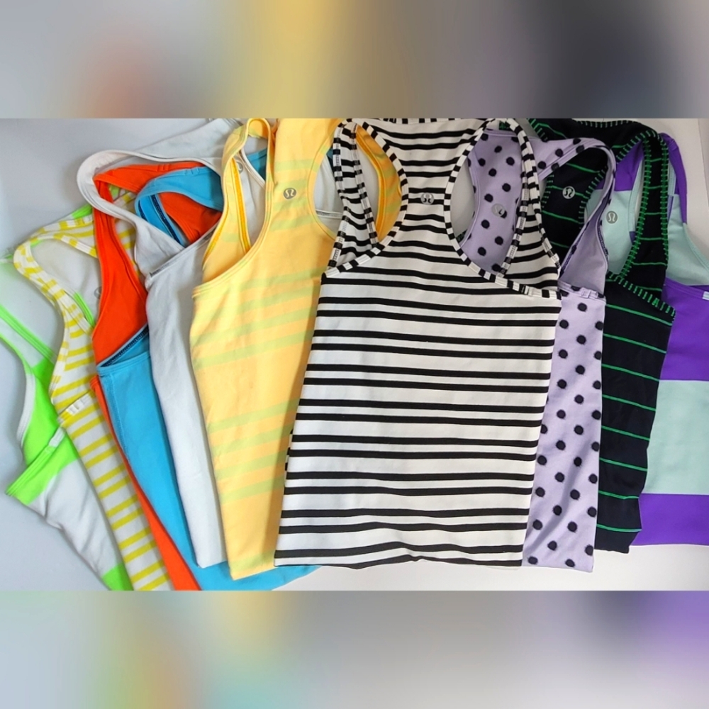 SOLD!Lululemon "Cool" Racerback Tank, size 6, Bundle/Buy Individually- 6 colors!